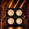 Foco Par LED COB Big Dipper LC500 4x100W Blanco Frio y Amber con Mezcla de Color y Alto CRI para Escenarios
