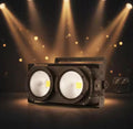 Luz LED Matrix COB 2 Ojos 2x100W Blanco Calido DMX para DJ y Escenario