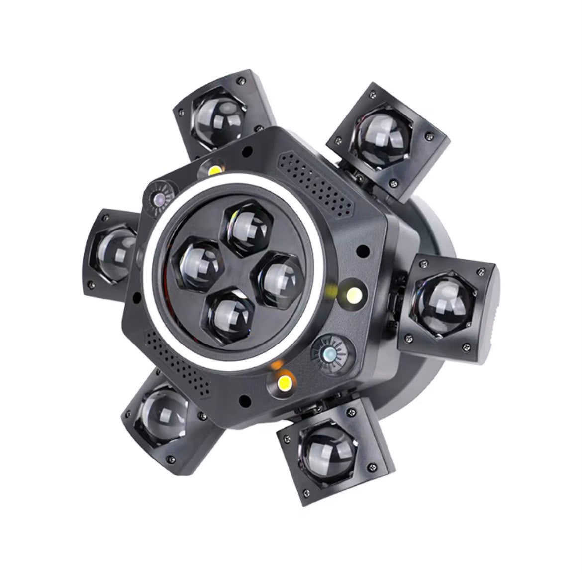 Luz de Cabeza Movil 3 Haces Laser 18x10W RGBW para Discoteca y DJ