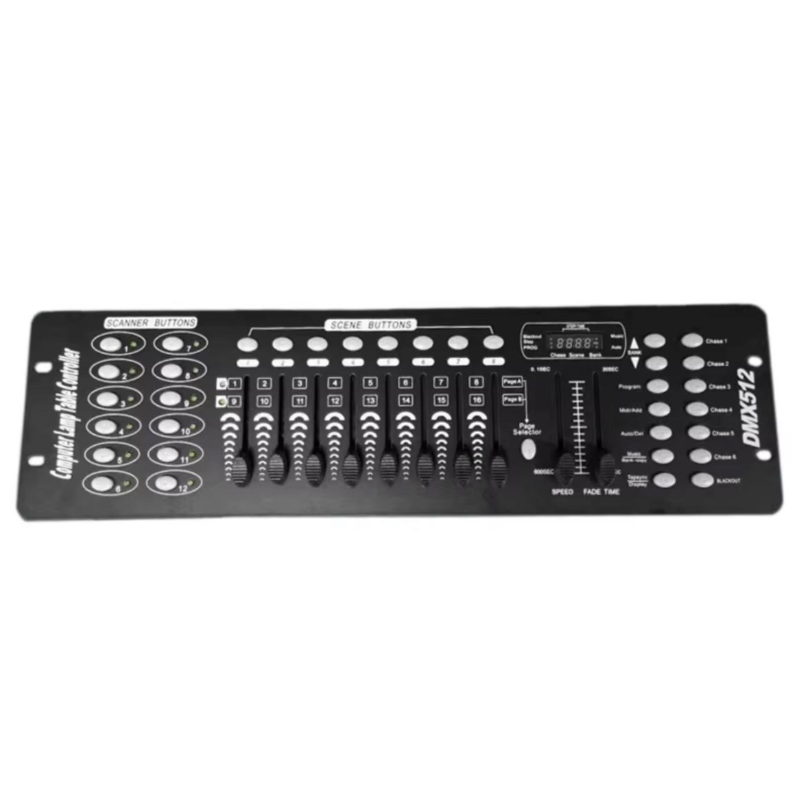 Consola de Iluminacion LED Pantalla Unica 512 Canales DMX para Espectaculos