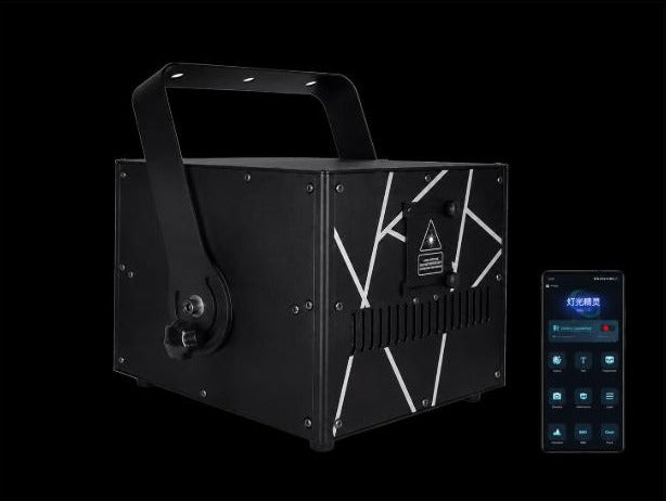 Igracelite Luz Laser RGB 10W con Control por App y Remoto para Discotecas y Fiestas