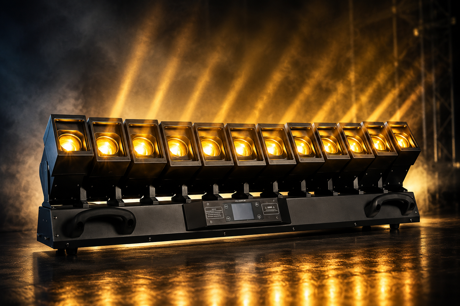 Barra Matriz LED Movil RGBW 12x60W 800W DMX512 con Zoom y Efecto Wash para Escenarios y Festivales